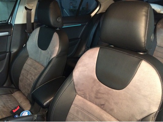 Каркасные авточехлы на Skoda Octavia A7 FL